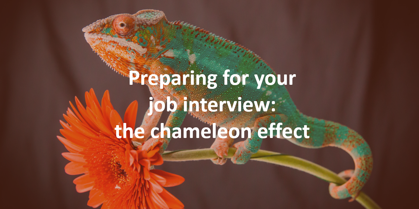 Preparing for your job interview: the chameleon effect